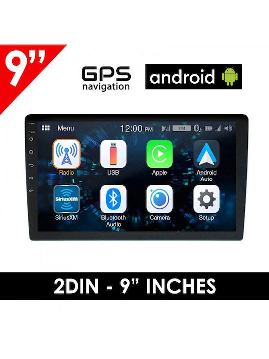 Sistem Audio Auto 2DIN (Bluetooth/USB/AUX/WiFi/GPS) cu Ecran Tactil 9"