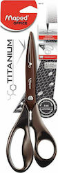 Maped Titanium Expert Scissors 21cm with Metallic Blade Brown