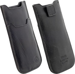 Krusell Leather Kiruna Pouch έως 4.5" (Μαύρο) Krusell Leather Kiruna Pouch έως 4.5" (Μαύρο)