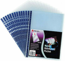 Rexel Plastic Sleeves for Documents A4 with Holes and Reinforcement 12233