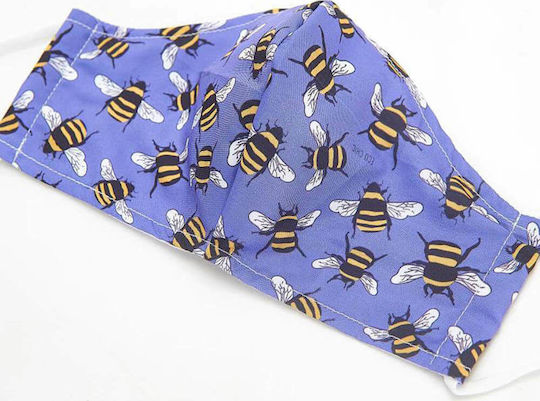 Eco Chic Face Cover Blue Bee 1τμχ