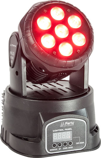 Moving Light Wash LED with Robotic Head Party light and sound RGBW