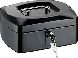 Alco Cash Box with Lock Black 8410-BK