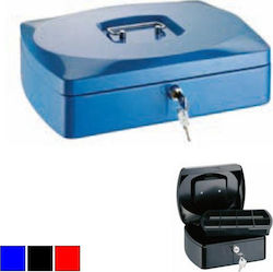 Alco Cash Box with Lock Blue Μεταλλικό 8430-BL