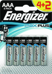 Energizer Max Plus Алкални Батерии AAA 1.5V 6бр