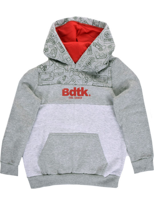 BodyTalk Kids Sweatshirt with Hood and Pocket Gray 1202-754525