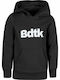 Kids Sweatshirt with Hood and Pockets Black