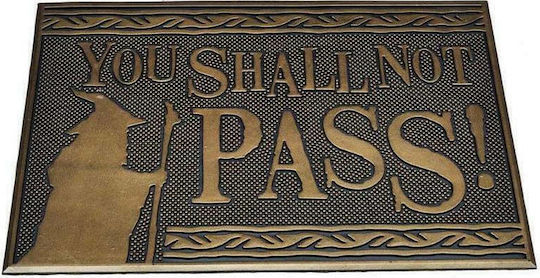 Pyramid International Fußmatte aus Gummi Lord Rings You Shall Not Pass Gray 40x60cm
