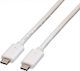 Value USB 3.2 Cable USB-C male - USB-C PD Λευκό 0.5m 11.99.9050-20