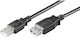 Pairdeer USB 2.0 Кабел USB-A мъжки - USB-A женски Черен 1.8м 06.005.0032