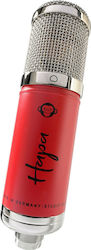 Monkey Banana Electret / Condenser USB Microphone Hapa Shock Mounted/Clip On for Studio Red In Red Colour