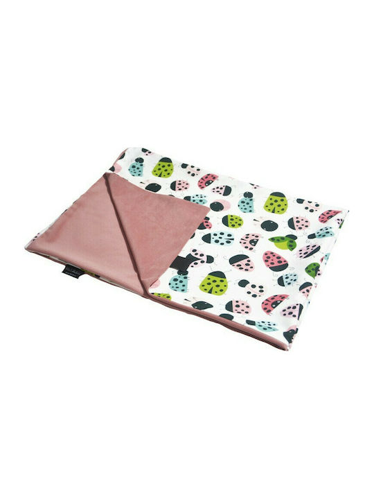 Lanila Blanket Nursery Swaddling Blankets Ladybird Velvet Light Pink 60x70cm