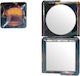 AGC Makeup Mirror Purse 7x7cm Multicolored 40201181