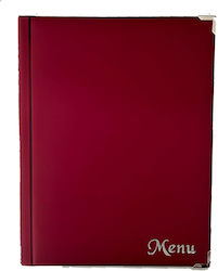 Papernote Menü-Halter in Burgundisch Farbe 29,7x21 cm Menu A4 8Φ Papernote Menü-Halter in Burgundisch Farbe 29,7x21 cm Menu A4 8Φ