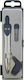 Metron Metallic Marking Compass with Needle Pencil in Blue Case