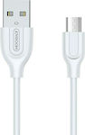 Joyroom S-L352 1m Braided USB 2.0 to micro USB Cable White