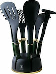 Berlinger Haus Plastic Cooking Utensil Set with Base Emerald Collection 7pcs