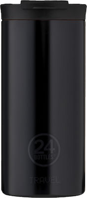 24Bottles Travel Tumbler Glas Thermosflasche Rostfreier Stahl BPA-frei Schwarz 600ml mit Mundstück 408