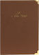 Securit Menu Holder Made of PU Leather in Brown Colour 25x18 cm Classic Range