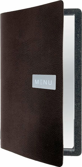 Securit Suport De Meniu Din Piele Maro 33.2x24.6 Cm Raw