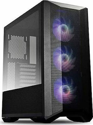 Lian Li Lancool II Mesh RGB Gaming Midi Tower Κουτί Υπολογιστή με Πλαϊνό Παράθυρο Μαύρο