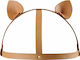 Bijoux Indiscrets Maze Kopf-Harness mit Katzenohren Sexy Stange Braun