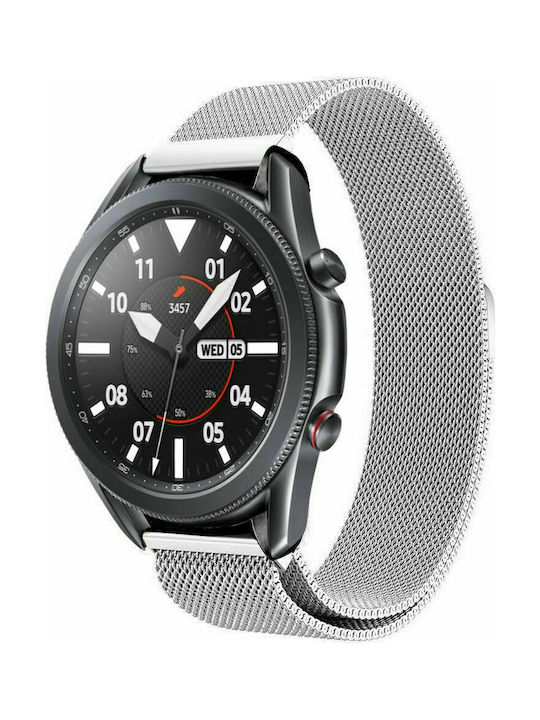 Tech-Protect Milanese Armband Rostfreier Stahl Silber (Galaxy Watch 3 45mmHuawei Watch 3 / Huawei Watch GT 2 Pro) 7713594
