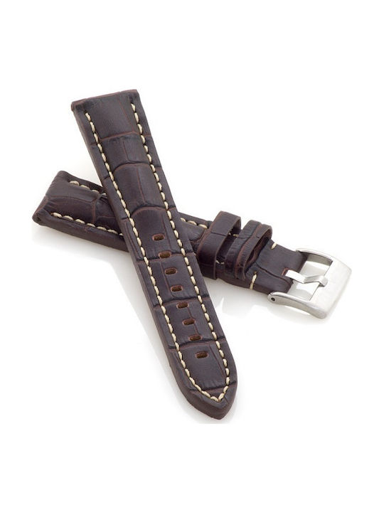 Diloy Straps Curea din piele Maro 20mm