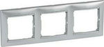 Legrand Valena Horizontal Switch Frame 3-Slots Silver 770153