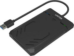 Unitek DiskGuard Raiden Hard Drive Case 2.5" SATA III with connection USB 3.1 in Schwarz color