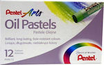 Pentel Λαδοπαστέλ Arts Oil Pastels 12 Χρωμάτων