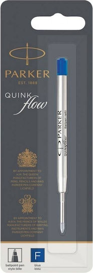 Parker Quinkflow Ανταλλακτικό Μελάνι για Στυλό Fine Μπλε