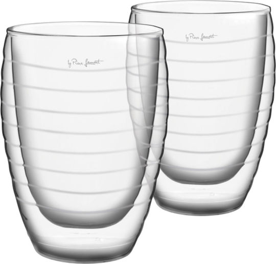 Lamart Vaso Σετ Ποτήρια Νερού από Γυαλί 370ml 2τμχ