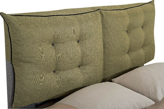 KS Kouppas Annita Bed Headboard made of Fabric in Green Color 120x200cm 10.02.22