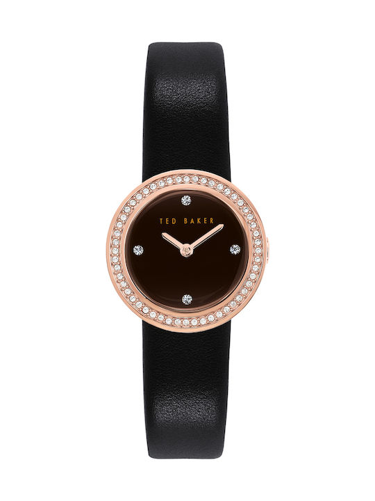 Ted Baker Seerena Watch with Black Leather Strap