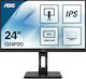 AOC Q24P2Q IPS Monitor 23.8" QHD 2560x1440 mit Reaktionszeit 4ms GTG