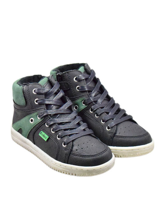 Kickers Παιδικά Sneakers High Μαύρα