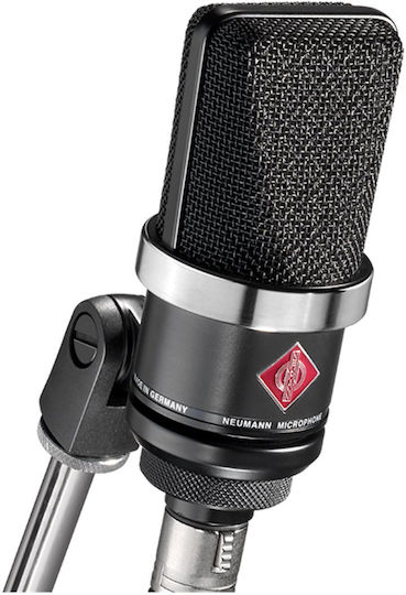 Neumann TLM 102 Кондензаторен Микрофон XLR Шоково монтиран за Вокали в Черен Цвят