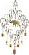 Synchronia Decorative Melody Elephant Handmade Multicolour Metallic 30x58cm