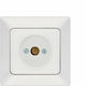 Eurolamp TV Antenna Socket Aerial in White color 152-16010