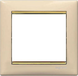 Legrand Valena Switch Frame 1 Position Vertical Installation in Gold Color 774151