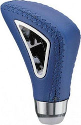 Auto Gs Shift Knob Ταχυτήτων με Τρύπα Universal Νίκελ Blue