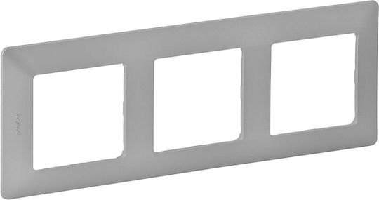 Legrand Valena Life Switch Frame 3 Positions in Silver Color 754133