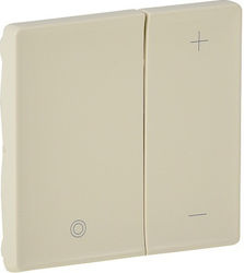 Legrand Valena Life Dimmer-Schalterplatte Doppelt in Beige Farbe 754891 Legrand Valena Life Dimmer-Schalterplatte Doppelt in Beige Farbe 754891