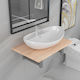 vidaXL Waschtisch mit Waschbecken L60xB40xH16.3cm Eiche
