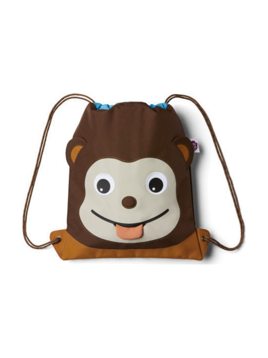 Affenzahn Monkey Παιδική Τσάντα Πλάτης Καφέ 11.5x14.5εκ.
