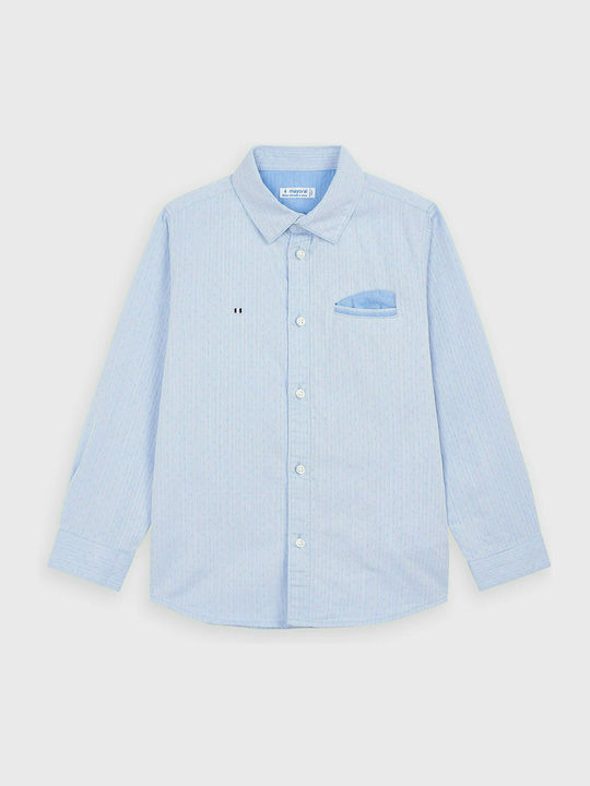 Mayoral Kids One Color Shirt Light Blue