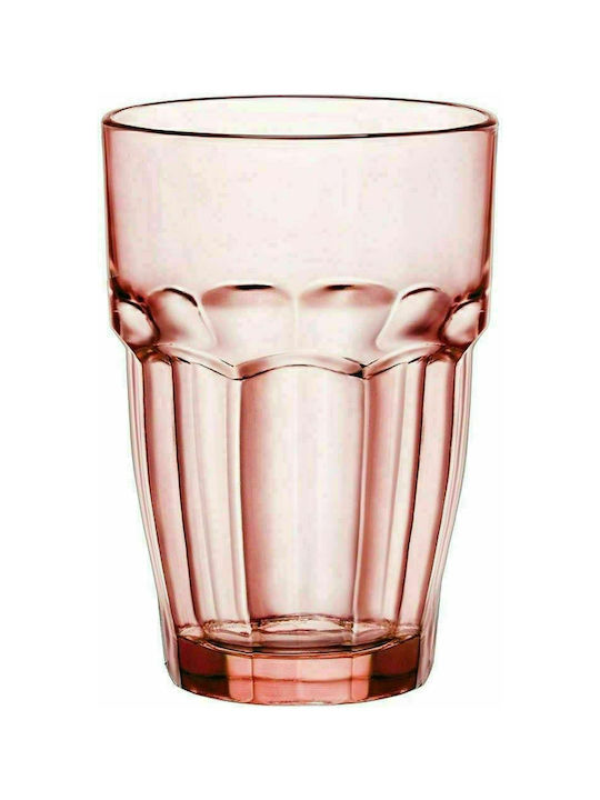 Bormioli Rocco Rock Bar Glass Water made of Glass Peach 370ml 1pcs