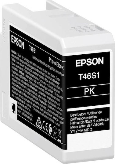 Epson T46S1 UltraChrome Pro 10 Original InkJet Druckerpatrone Foto Schwarz (C13T46S100)