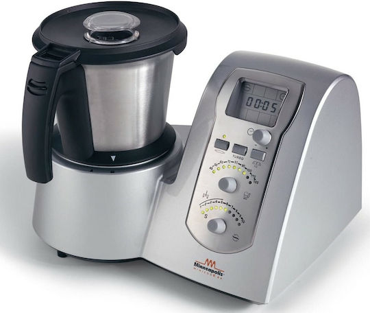 Sirman Mini Cooker Blender Comercial 0.6kW Termomixer Argintiu cu Memorie Internă Recipient 2lt 36x30x29cm